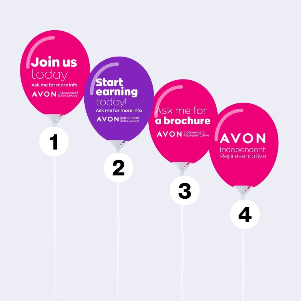 Avon Balloons with Sticks